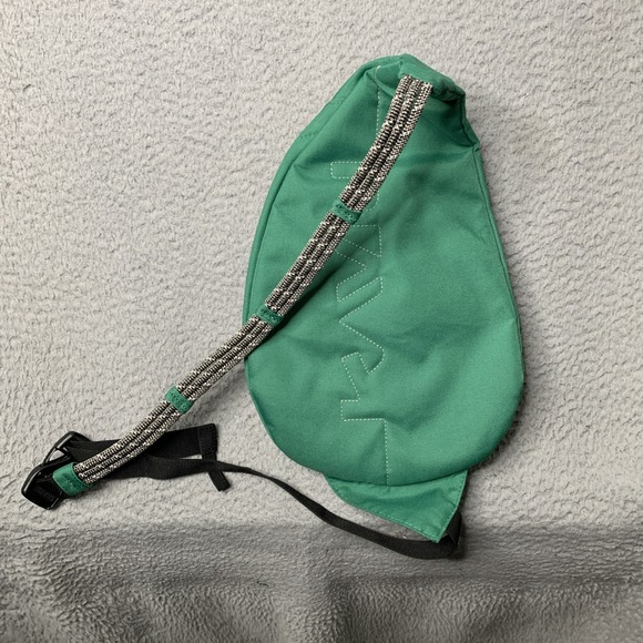 Kavu Rope Sling Crossbody Bag In Green 14" 4 Pockets - Picture 7 of 8